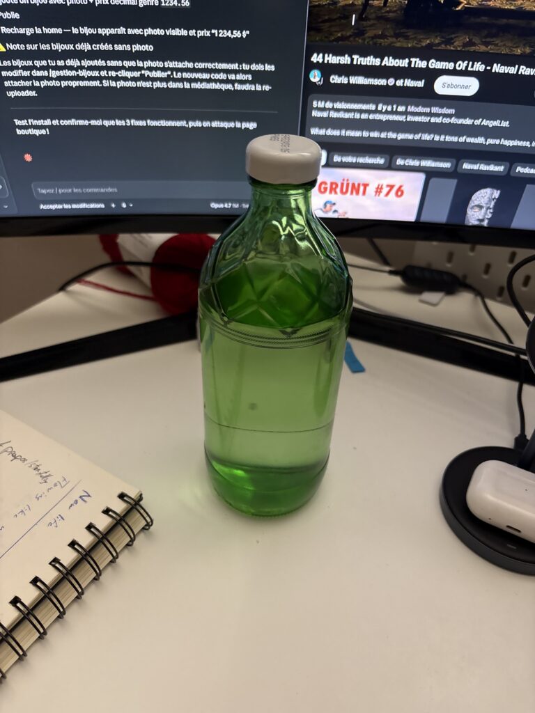 Bouteille en verre